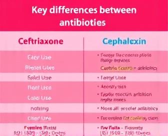 Ceftriaxone vs Cephalexin Chemical Structures Comparison