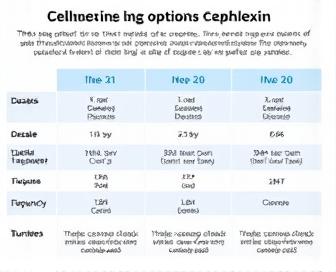 Cephalexin dosage chart for urinary tract infections (UTIs)