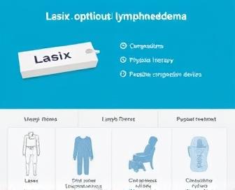 A graphic illustrating the relationship between Lasix and lymphedema treatment options