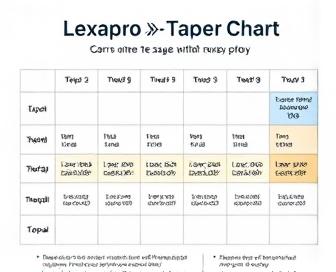 Lexapro Taper Chart: Step-by-Step Guide for Safe Withdrawal