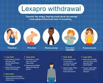 Illustration depicting a person experiencing Lexapro withdrawal symptoms