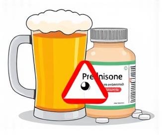 A person holding a glass of beer next to a bottle of medication, symbolizing the interaction between alcohol and steroids.