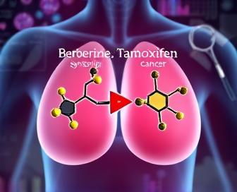 Berberine and Tamoxifen Interactions Diagram