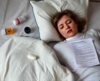 Woman resting due to extreme fatigue caused by tamoxifen